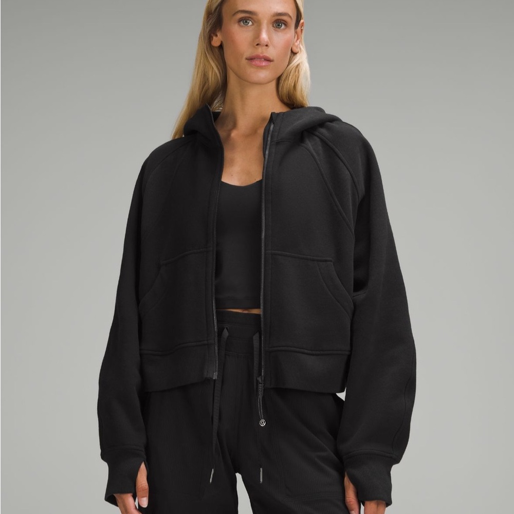 Lululemon scuba oversized full zip hoodie black